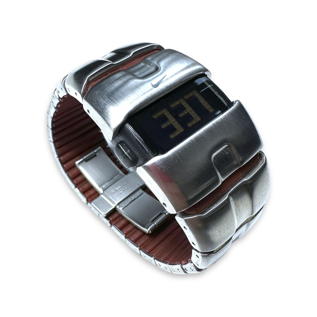 Early 2000's Nike D-Line Stainless-Steel Digital Watch