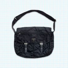 Load image into Gallery viewer, Vintage Prada Milano Black Buckle Closure Side Bag