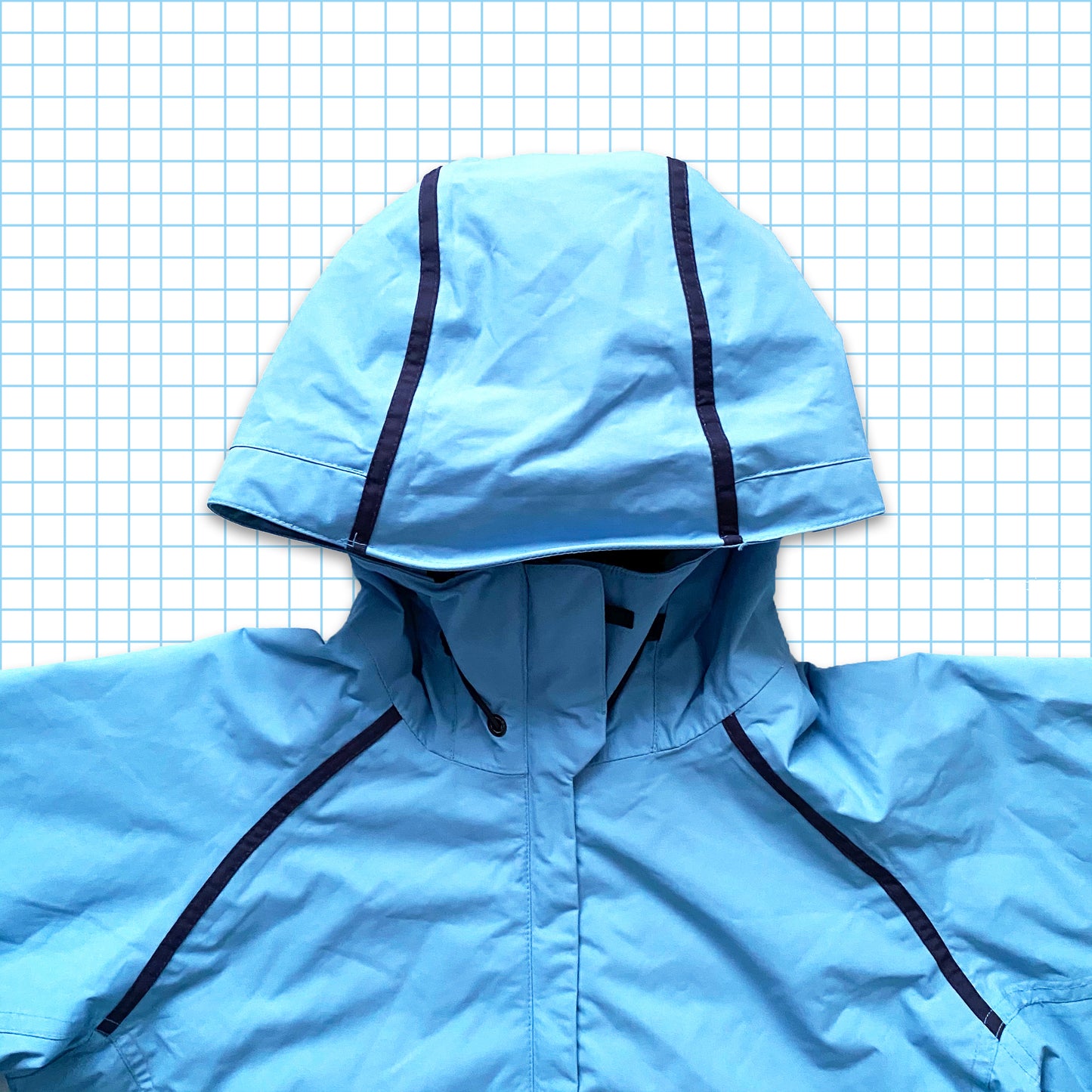 Vintage Nike ACG Sky Blue/Navy Padded Jacket - Medium