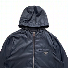 Load image into Gallery viewer, Prada Milano Midnight Navy Nylon Shimmer Jacket - Large / Extra Large