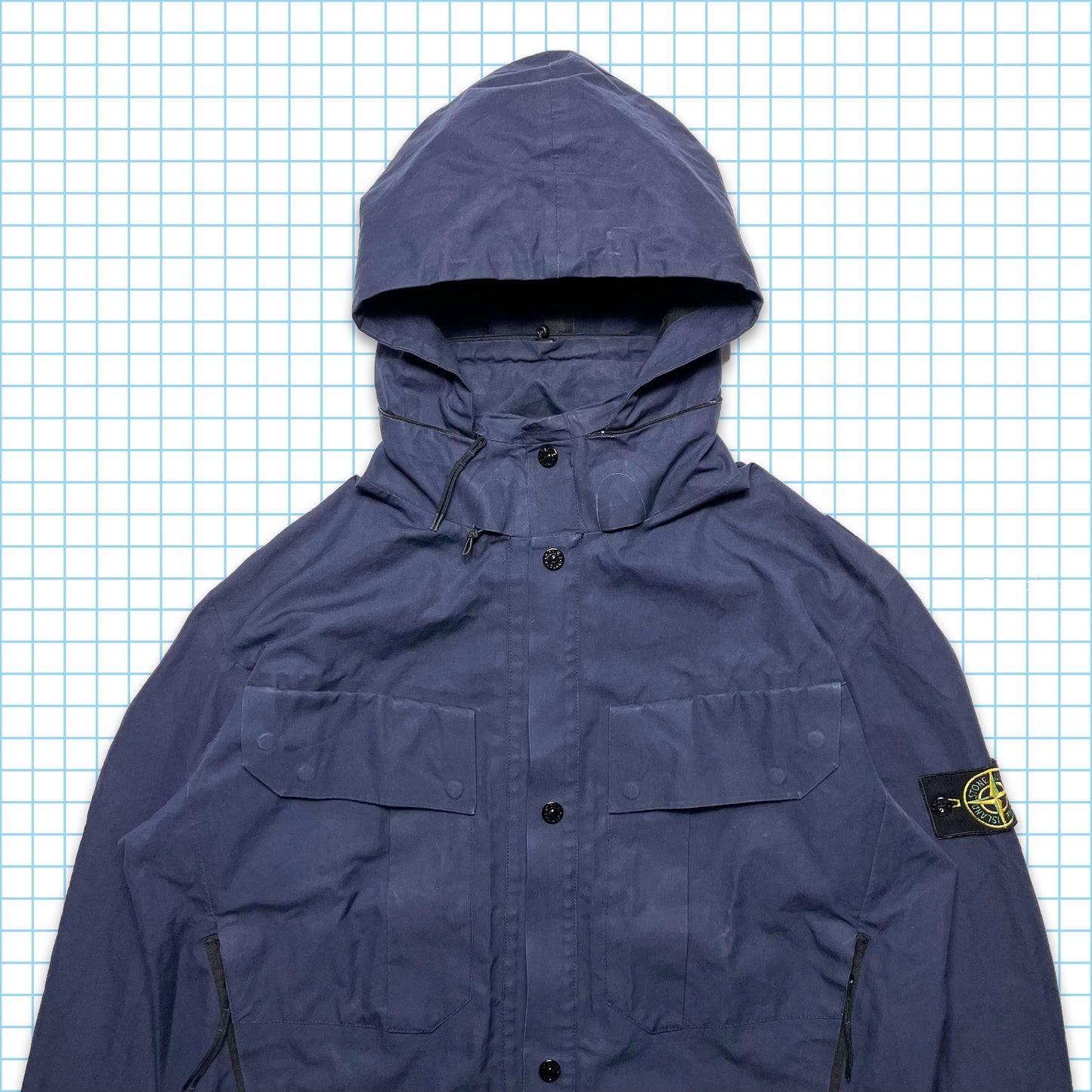 Stone Island Hooded Ventile Jacket SS10' - Large