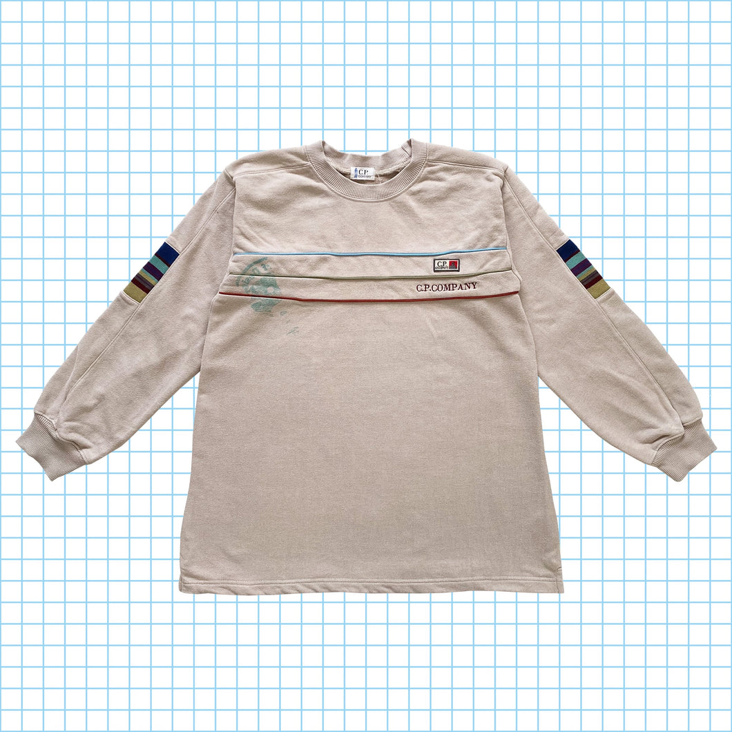 Vintage CP Company Multi Front Piped Crewneck - Petit