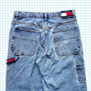 Vintage 90’s Tommy Hilfiger Washed Carpenter Jeans - 34x32