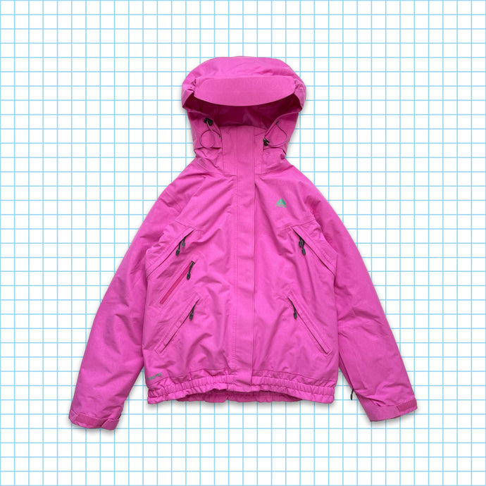 Vintage Nike ACG Shocking Pink Gore-Tex Multi Pocket Padded Jacket - Medium