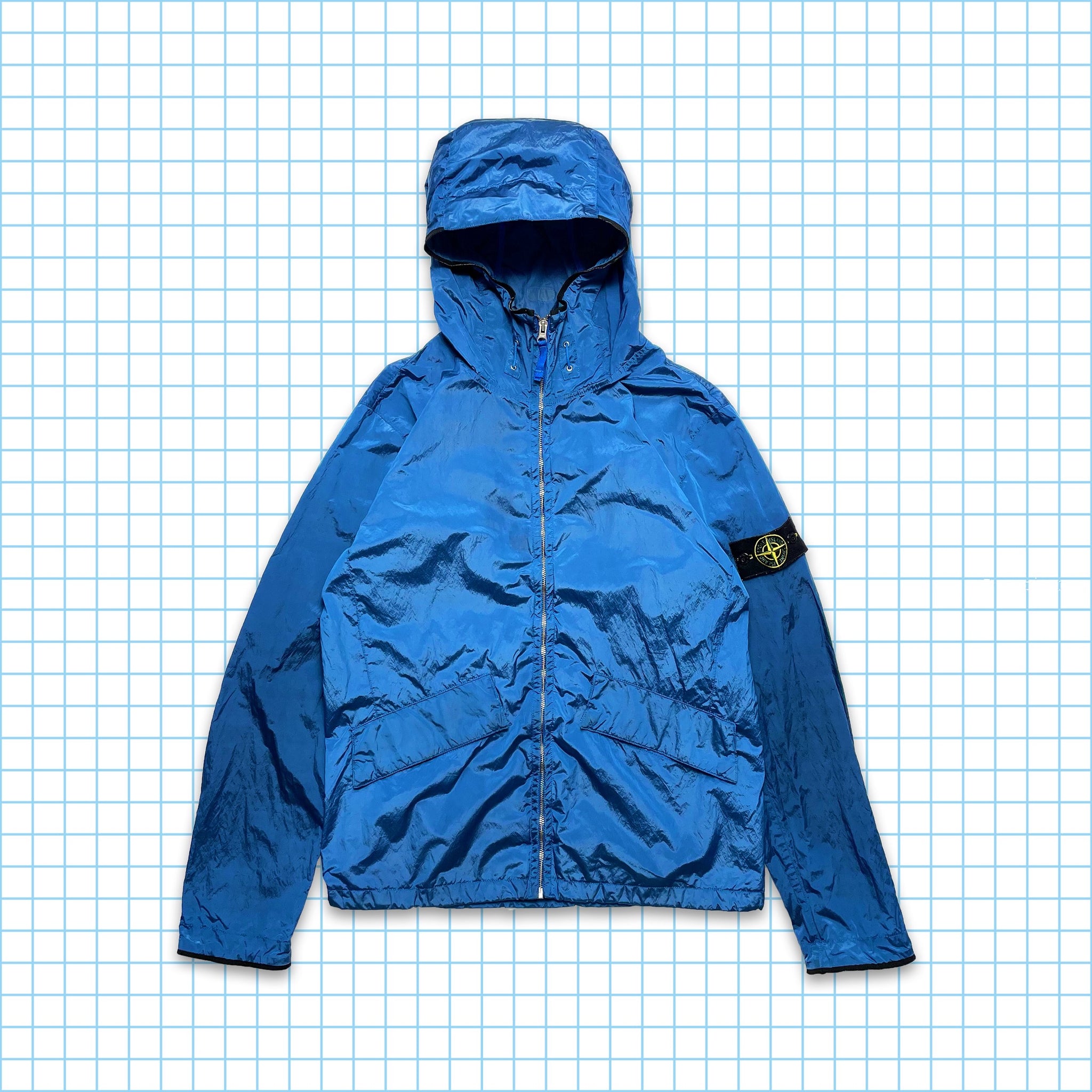 Stone Island Royal Blue Nylon Metal Shimmer Jacket SS09' - Large 
