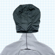Load image into Gallery viewer, Vintage Prada Sport Light Grey/Bottle Green Gore-Tex Stashable Hood Jacket - Large