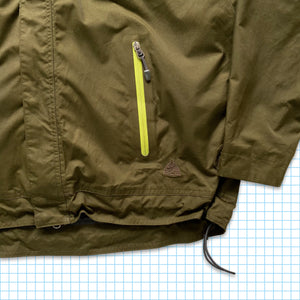Vintage Nike ACG Neon Multi Pocket Khaki Jacket - Large