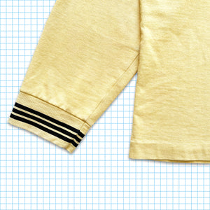 Vintage Stone Island Pastel Yellow Striped Cuff Longsleeve SS97’