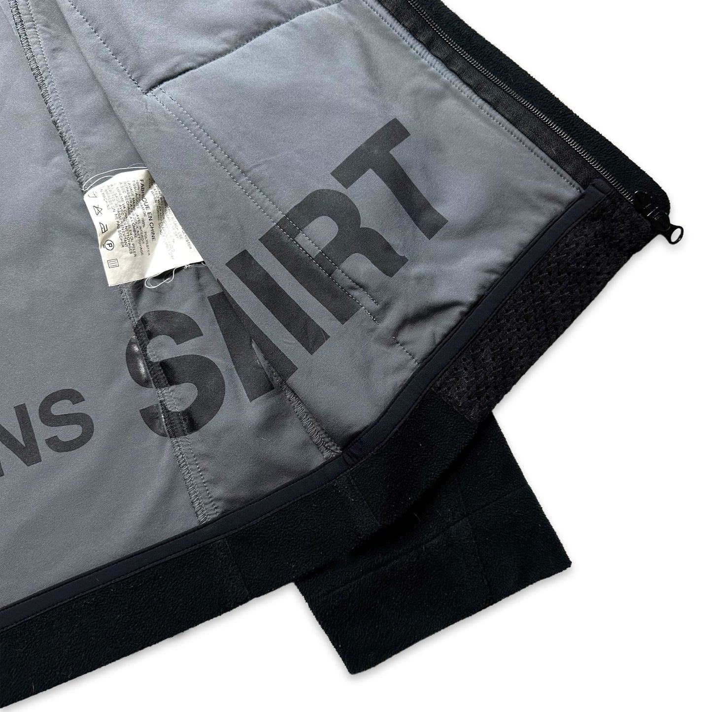 Comme des Garcons Tonal Black Mesh Multi Pocket Jacket - Small