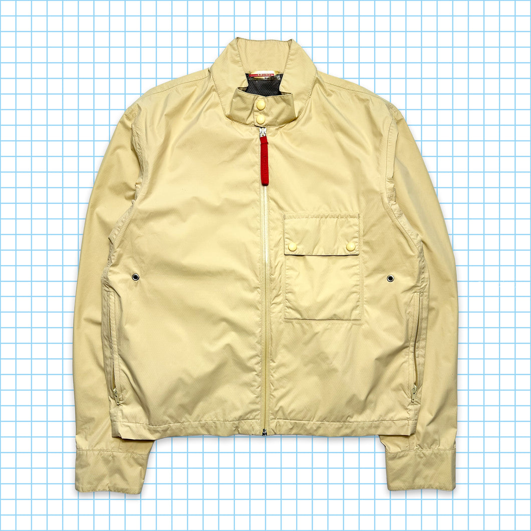 00s PRADA SPORT SIDE FRILL RIDERS JACKET - ジャケット・アウター