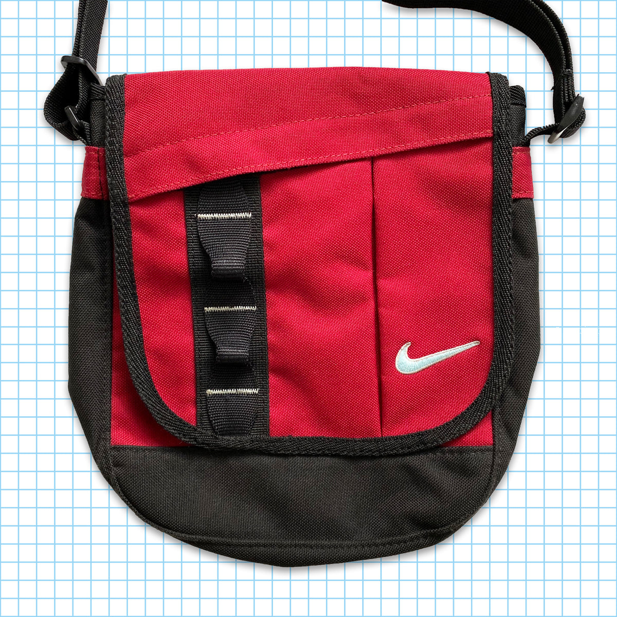 Red nike hot sale side bag