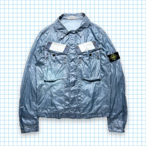 Stone Island Sky Blue Semi Transparent Jacket - Medium
