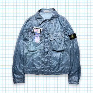 Stone Island Sky Blue Semi Transparent Jacket - Medium