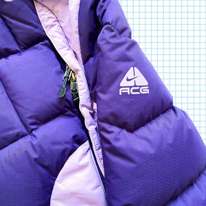 Nike ACG Two Tone Purple Puffer Jacket - Small / Medium