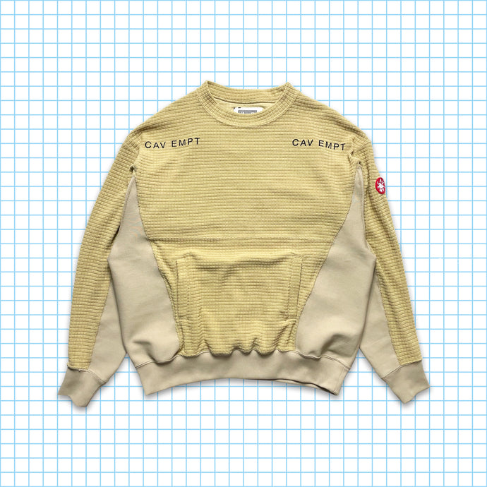 Cav Empt Camel Split Panel Crewneck - Medium / Large