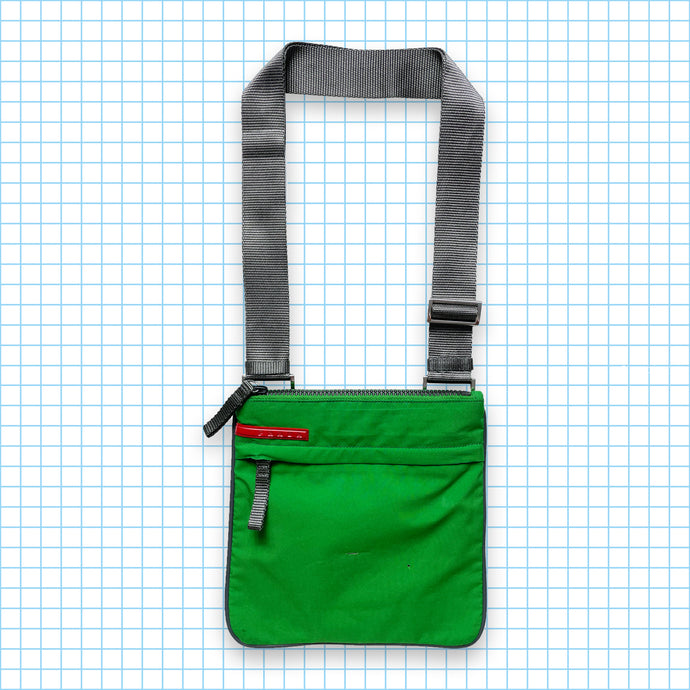 Mini sac latéral vert Prada Sport vintage