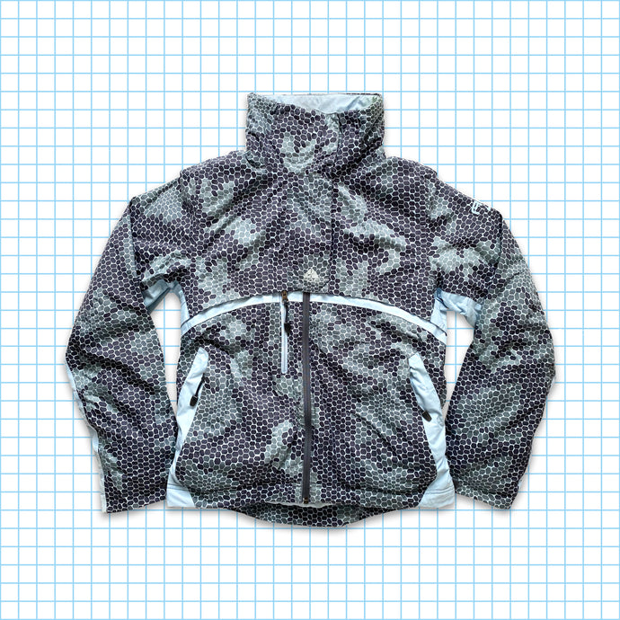 vintage Nike ACG Reptile Hex Camo All Over Print Veste rembourrée - Petit / Moyen