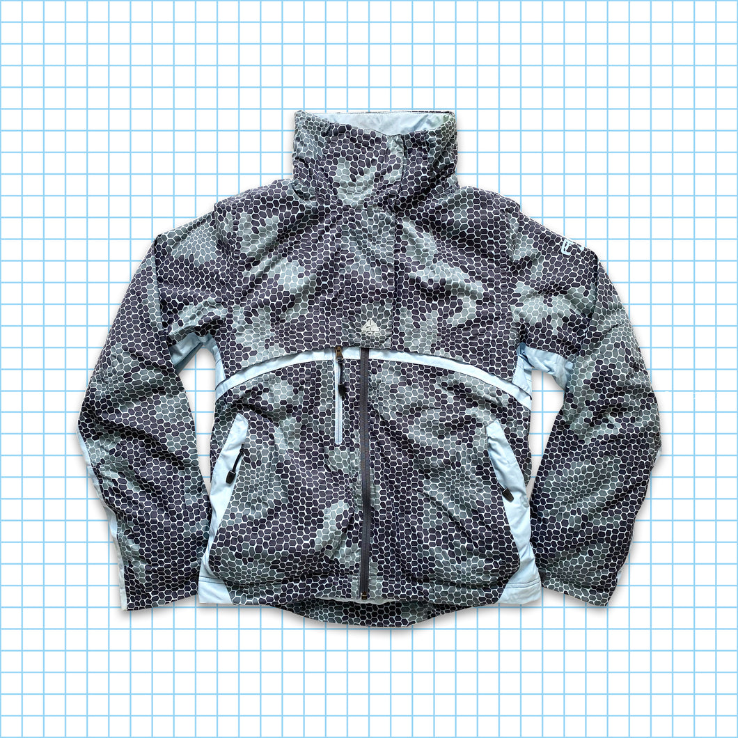 Vintage Nike ACG Reptile Hex Camo All Over Print Padded Jacket - Small / Medium