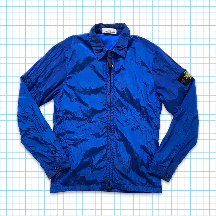 Stone Island - Surchemise en nylon et métal bleu royal AW16' - Petit