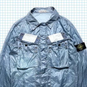 Stone Island Sky Blue Semi Transparent Jacket - Medium