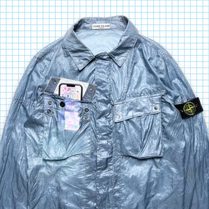 Stone Island Sky Blue Semi Transparent Jacket - Medium