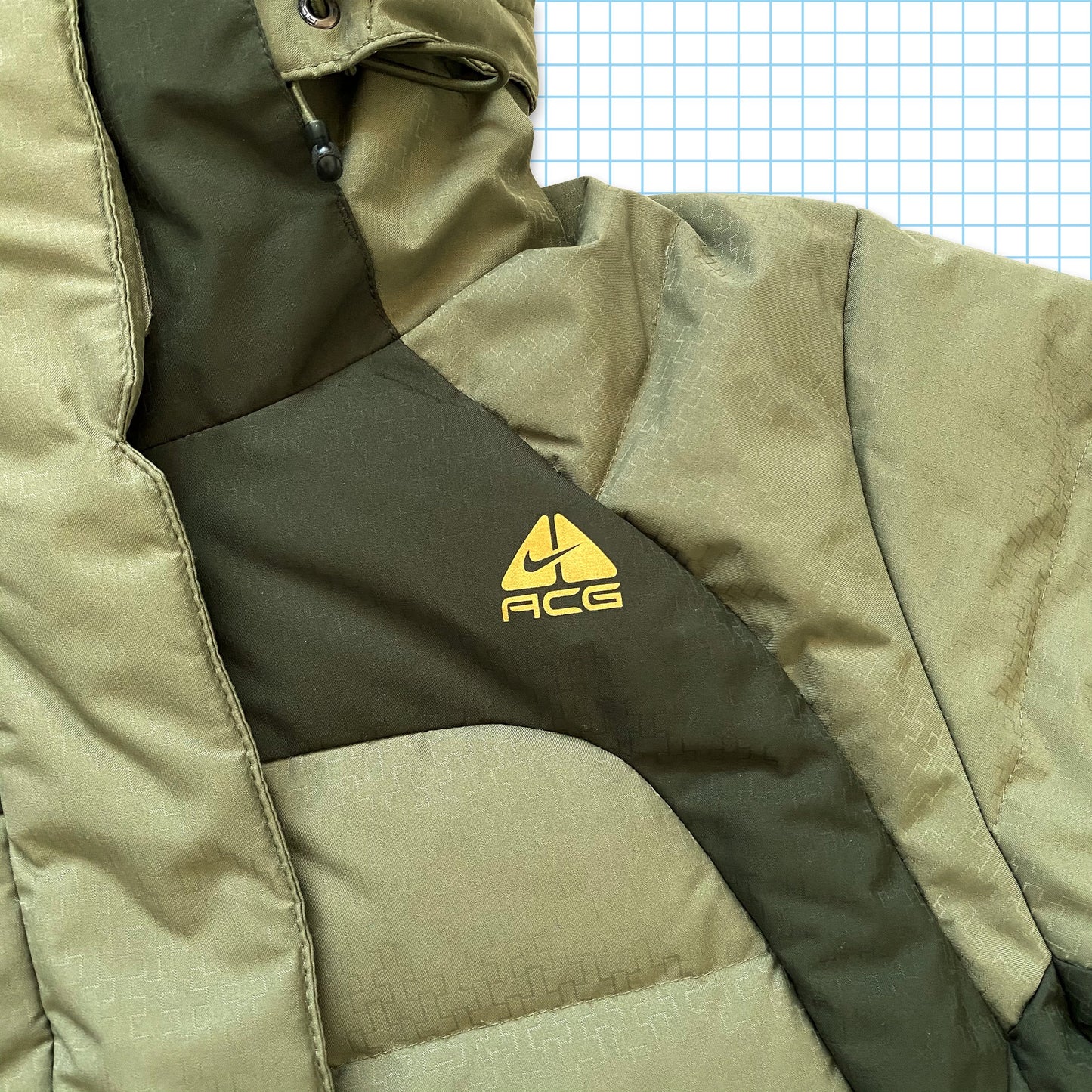 Vintage Nike ACG Two Tone Puffer Jacket - Small / Medium