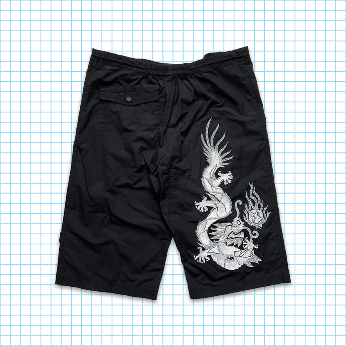 Maharishi Cyborg Dragon Embroidered Tactical Shorts - Small