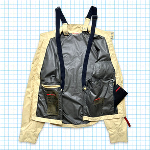 Early 2000’s Prada Sport Back Pack Strap Bonded Nylon Jacket - Medium