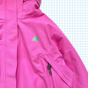 vintage Nike ACG Shocking Pink Gore-Tex Multi Pocket Veste rembourrée - Moyenne